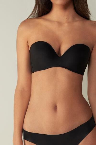 Black Ultralight Bandeau Bra, , large image number 1