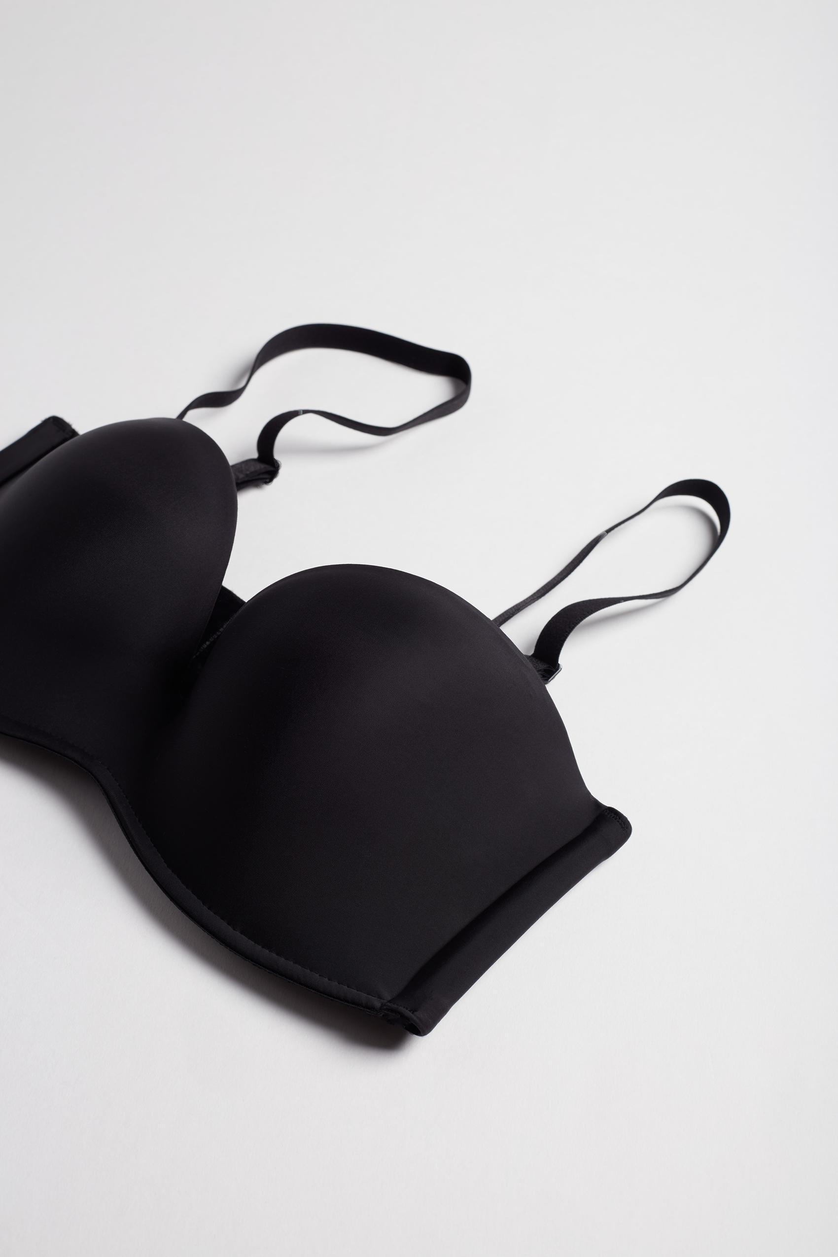 Black Ultralight Bandeau Bra, , large image number 10