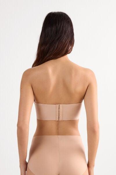 Beige Ultralight Bandeau Bra, Soft Beige, large image number 5