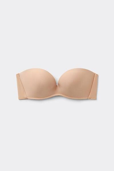 Beige Ultralight Bandeau Bra, Soft Beige, large image number 9