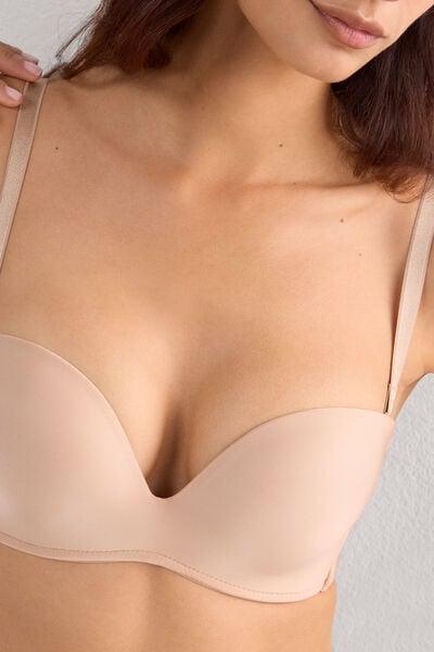 Beige Ultralight Bandeau Bra, Soft Beige, large image number 12