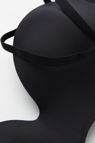Black Gioia Ultralight Microfibre Bandeau Bra, , large image number 4