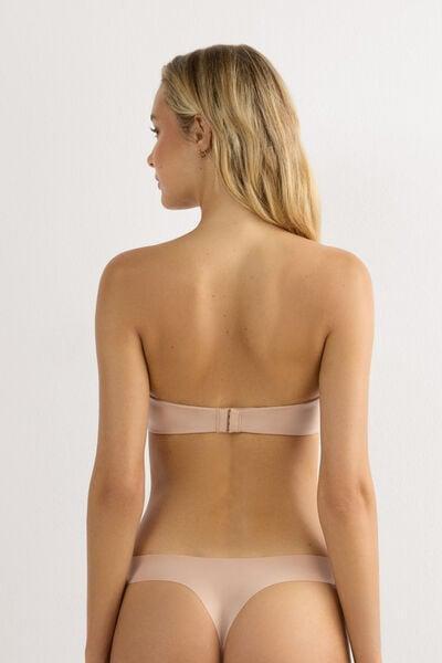 Beige Ultralight Bandeau Bra, Soft Beige, large image number 2