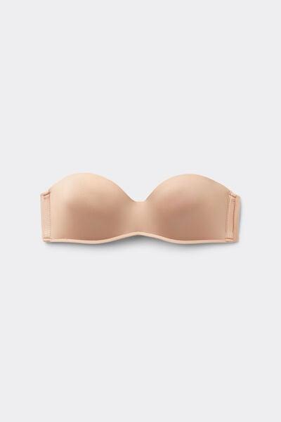 Beige Ultralight Bandeau Bra, Soft Beige, large image number 3