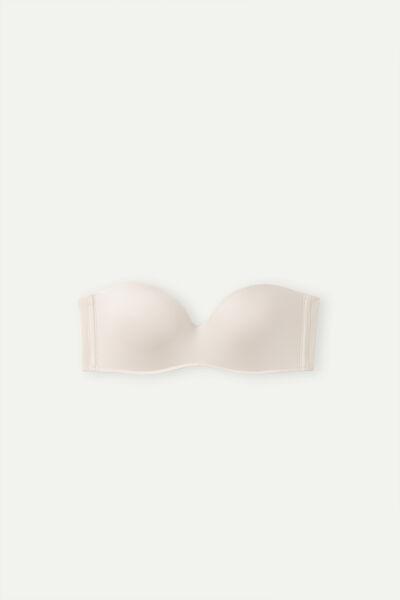 Pink Silk Gioia Ultralight Microfibre Bandeau Bra, , large image number 2