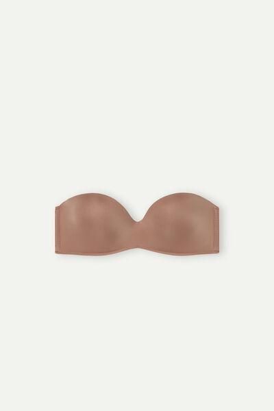 Beige Ultralight Bandeau Bra, , large image number 2