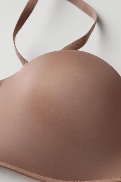 Beige Ultralight Bandeau Bra, , large image number 4
