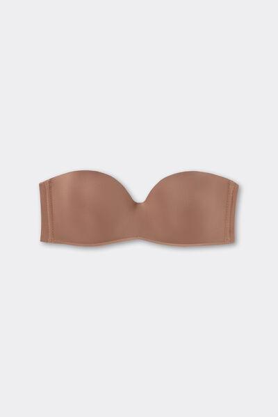Beige Ultralight Bandeau Bra, Brown Mocha, large image number 2