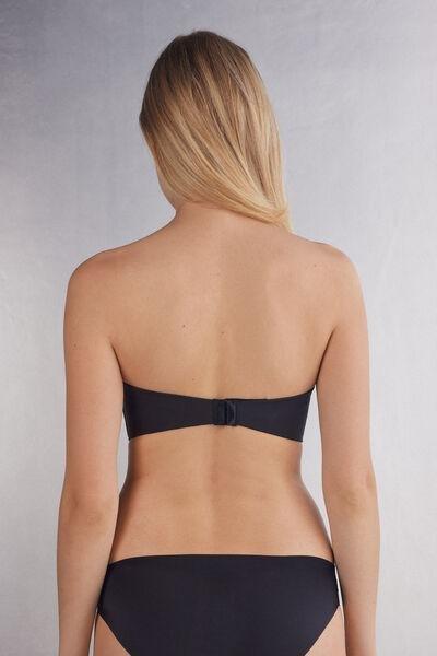 Black Ultralight Bandeau Bra, Black, large image number 3