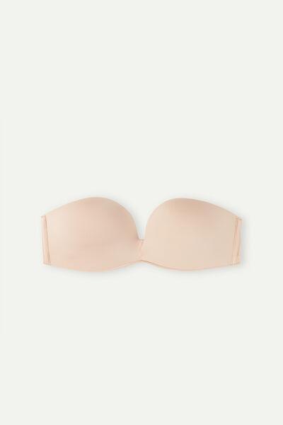 Beige Laura Ultralight Microfibre Bandeau Bra, , large image number 2