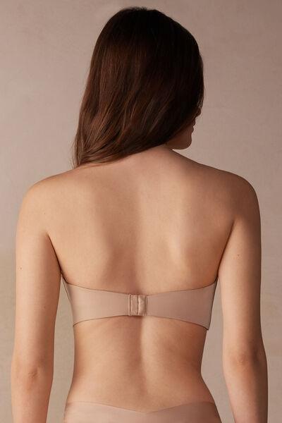 Beige Laura Ultralight Microfibre Bandeau Bra, , large image number 3