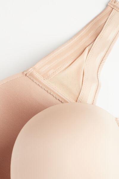 Beige Laura Ultralight Microfibre Bandeau Bra, , large image number 4