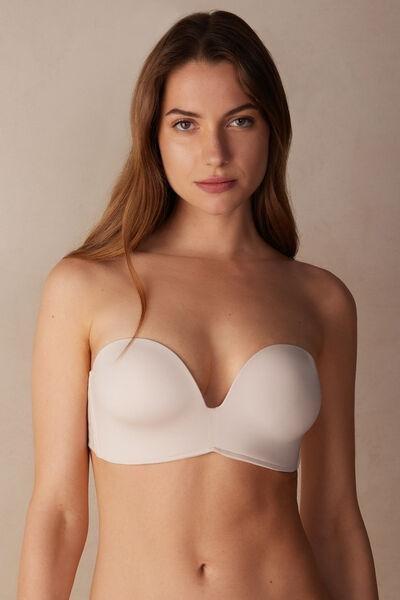 Pink Laura Ultralight Microfibre Bandeau Bra, , large image number 0