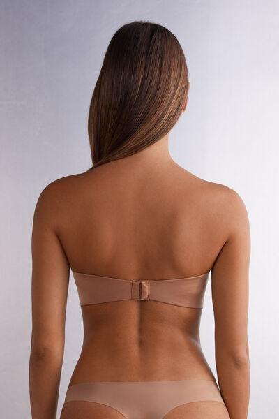 Beige Ultralight Bandeau Bra, , large image number 2