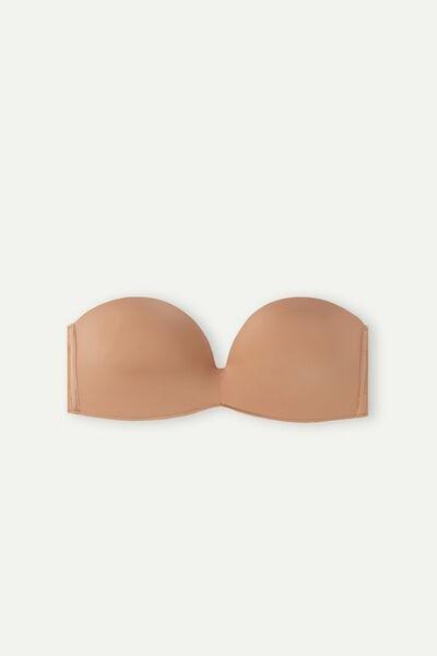 Beige Ultralight Bandeau Bra, , large image number 3