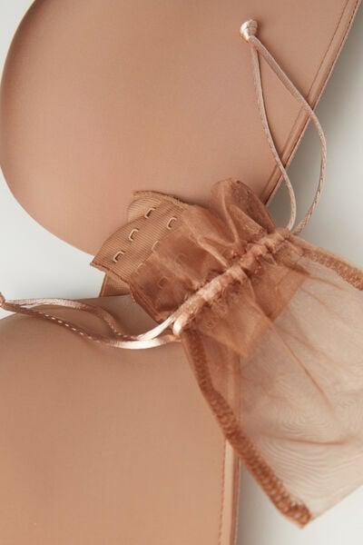 Beige Ultralight Bandeau Bra, Medium Beige, large image number 6