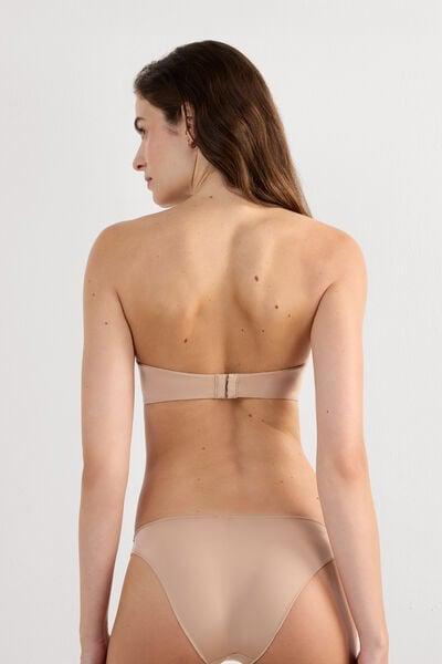 Beige Ultralight Bandeau Bra, Soft Beige, large image number 2
