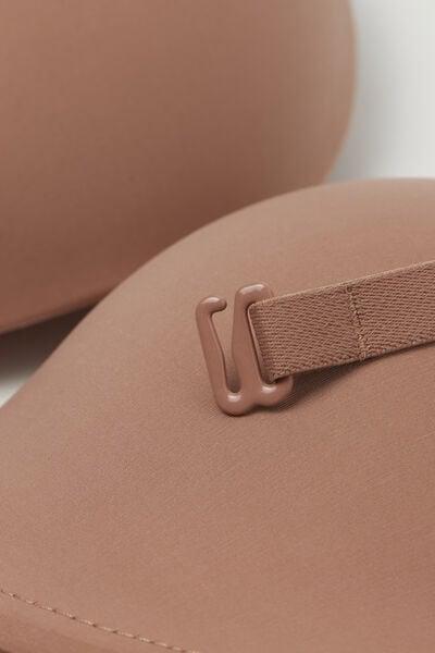 Beige Ultralight Bandeau Bra, Medium Beige, large image number 4