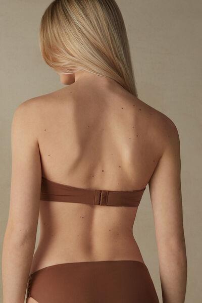 Beige Monica Microfibre Bandeau Bra, , large image number 3