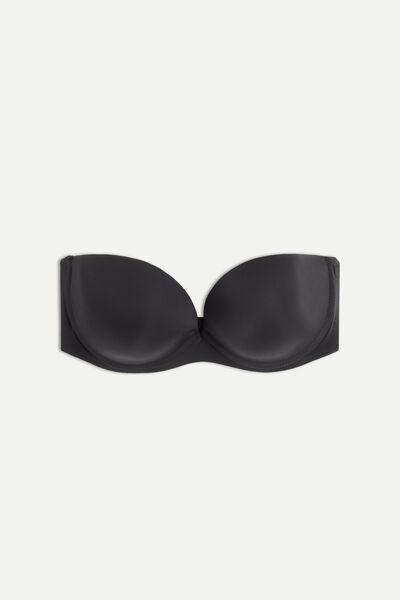 Black Ultralight Bandeau Bra, , large image number 2