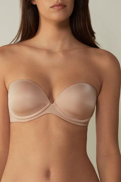 Beige Anna Ultralight Bandeau Bra, , large image number 0