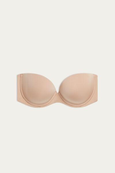 Beige Anna Ultralight Bandeau Bra, , large image number 2