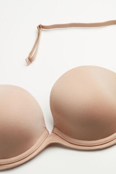 Beige Anna Ultralight Bandeau Bra, , large image number 4