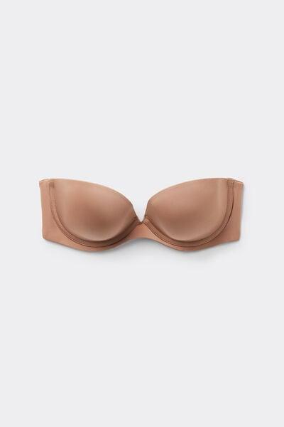 Beige Ultralight Bandeau Bra, Medium Beige, large image number 3