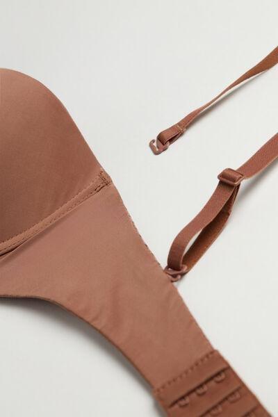 Beige Anna Ultralight Microfibre Bandeau Bra, , large image number 4