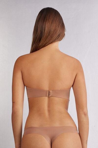 Beige Laura Ultralight Bandeau Bra, Medium Beige, large image number 3