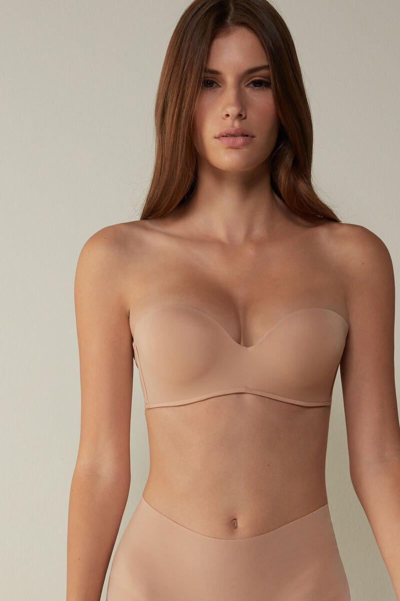 Beige Gioia Bandeau Bra, , large image number 0