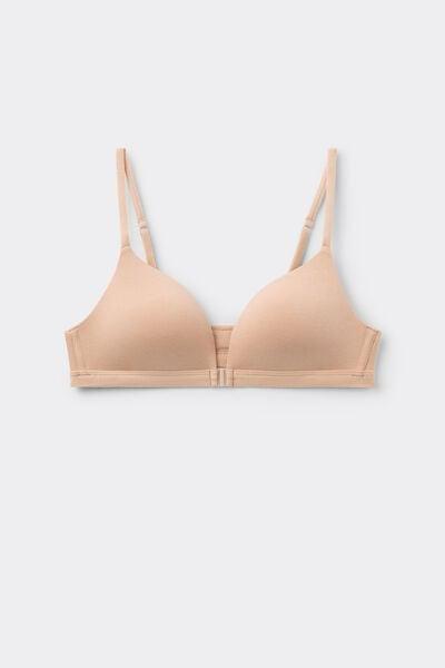 Beige Tiziana Ultralight Cotton Triangle Bra, Soft Beige, large image number 3