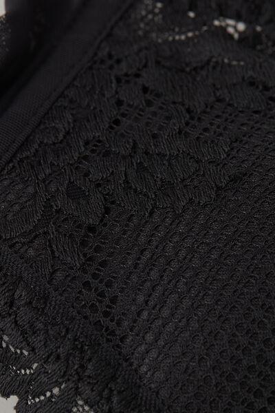 Black Pretty Flowers Tiziana Triangle Bra, Black, large image number 4