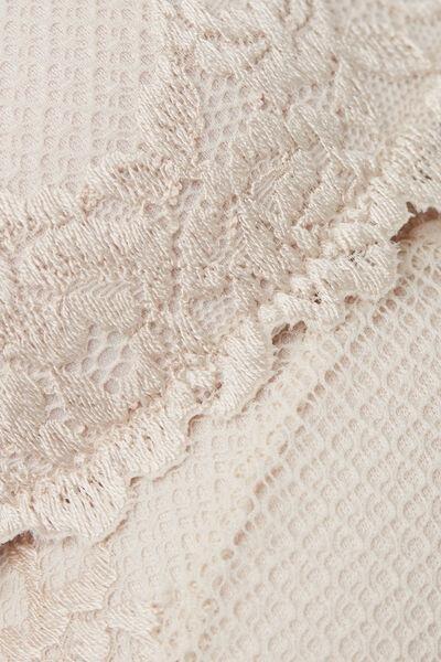 Pink Silk Flowers Tiziana Triangle Bra, Silk, large image number 4