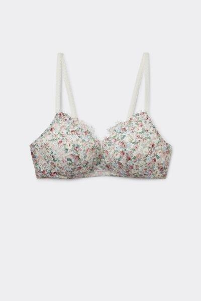 Multicolour Floral Romance Triangle Bra, , large image number 2