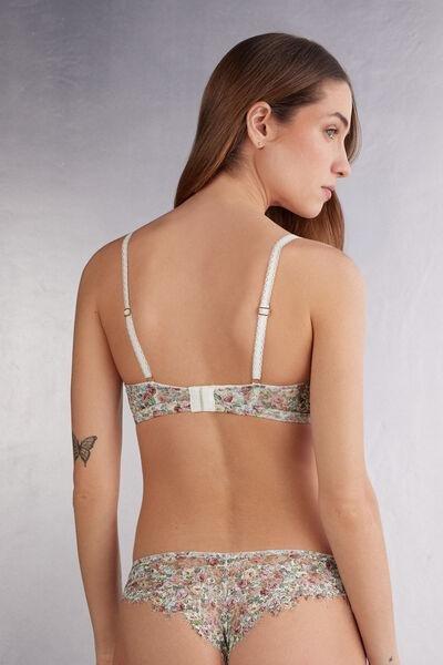 Multicolour Floral Romance Triangle Bra, , large image number 3
