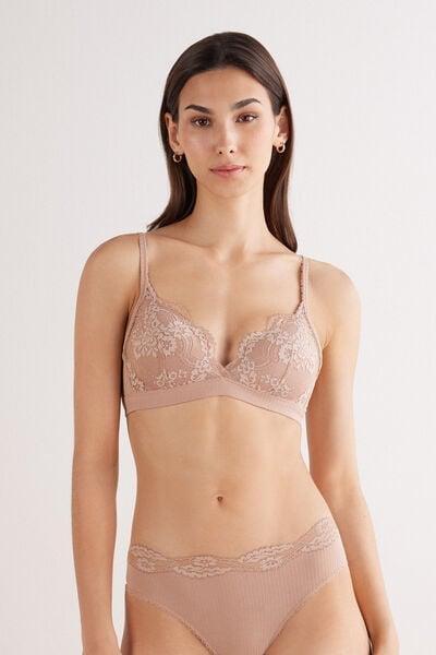 Beige Your Everyday Wear Triangle Bra, 5601_939J, large image number 1