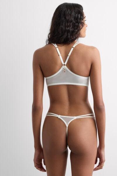White Sweet As A Berry Tiziana Triangle Bra, Powder White, large image number 2