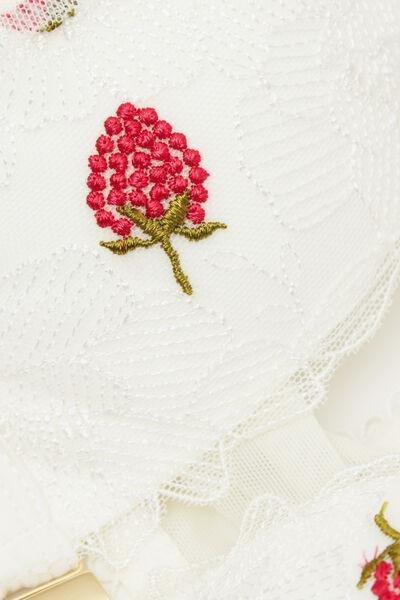 White Sweet As A Berry Tiziana Triangle Bra, Powder White, large image number 4