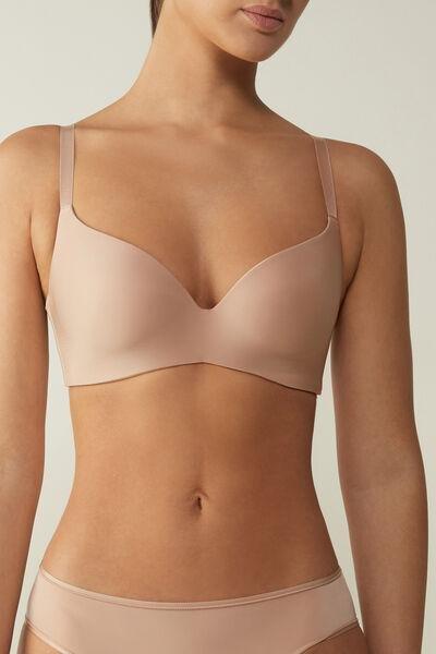 Beige Adele Ultralight Triangle Bra, Soft Beige, large image number 0