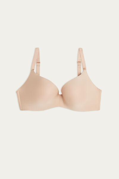 Beige Adele Ultralight Triangle Bra, Soft Beige, large image number 4