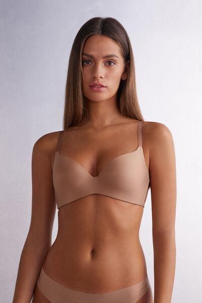 Beige Ultralight Triangle Bra, , large image number 0