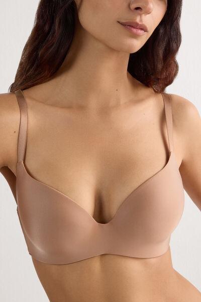 Beige Ultralight Triangle Bra, Medium Beige, large image number 6