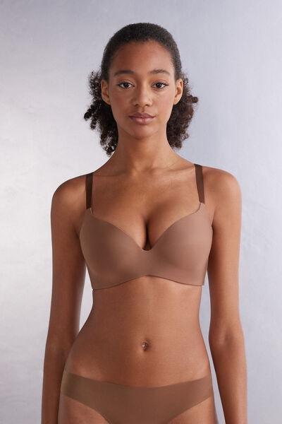 Brown Ultralight Triangle Bra, , medium