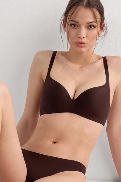 Brown Adele Ultralight Microfibre Triangle Bra, 5601_705J, large image number 0