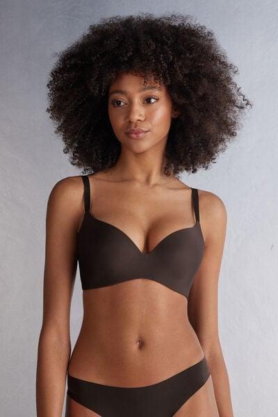 Brown Adele Ultralight Microfibre Triangle Bra, 5601_705J, large image number 3