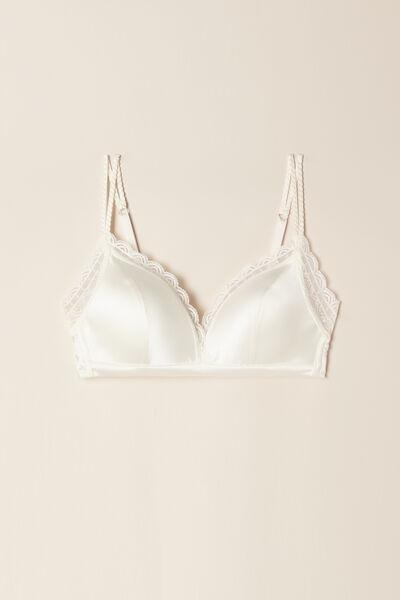 White Tiziana Triangle Bra, , large image number 2