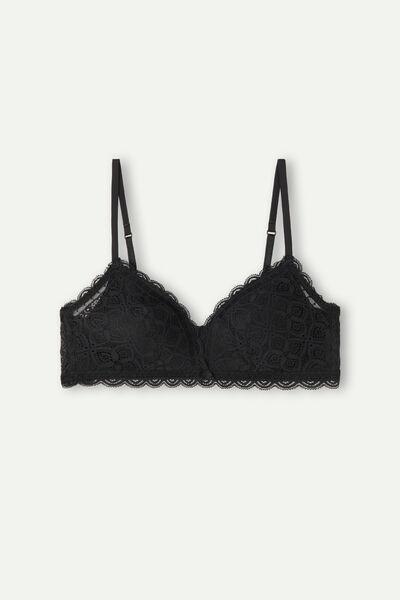 Intimissimi - Black Tiziana Lace Triangle Bra