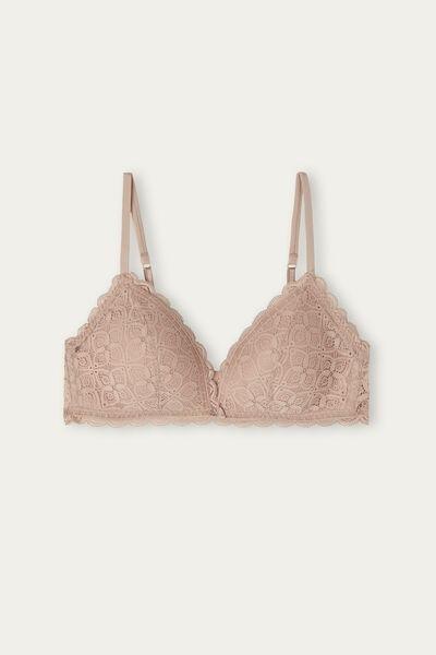 Beige Tiziana Lace Triangle Bra, , large image number 2