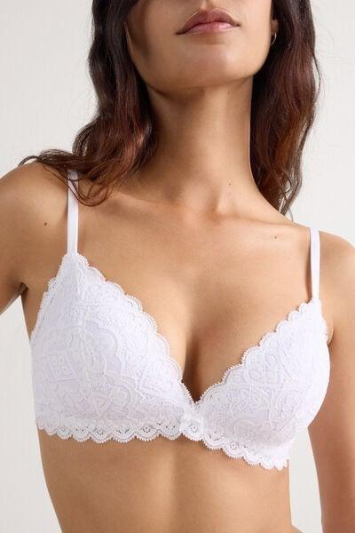 White Tiziana Triangle Bra, White, large image number 5